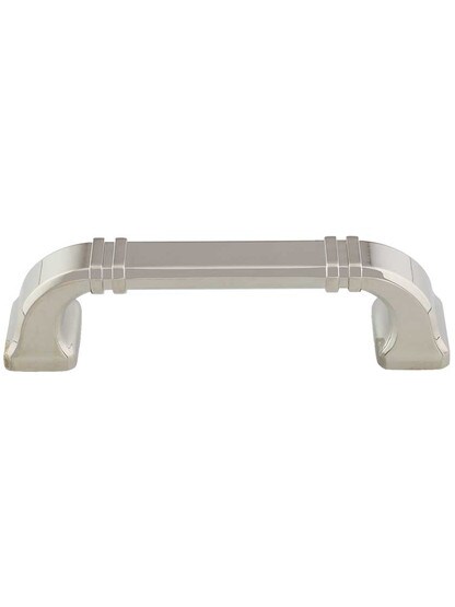 Ella Cabinet Pull - 3 3/4 inch Center-to-Center in Polished Nickel.